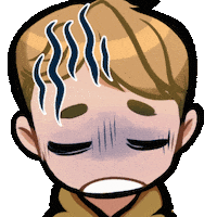 Frustrated Chibi Sticker