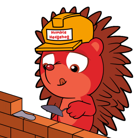 Working Brick By Brick Sticker by VeeFriends