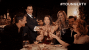 Hilary Duff Cheers GIF by YoungerTV