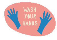 Stay Safe Wash Hands Sticker by Light and Paper