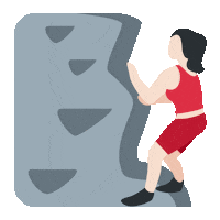 emojivid woman emoji climbing activity Sticker