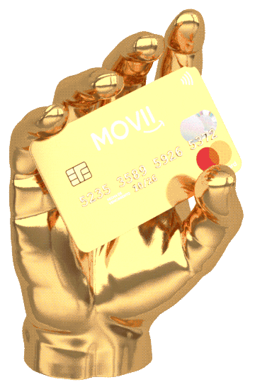 Gold Card Sticker by MOVii