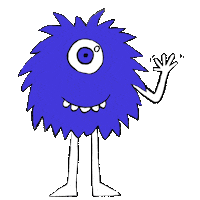 auiche happy animation design hi Sticker