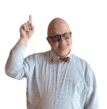 Look Point Up Sticker by Jim Shaffer and Associates