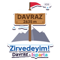 Snow Mountain Sticker by Antalya City Guide