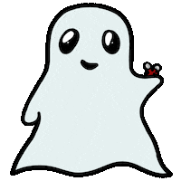 bodkamilla cute ghost ladybug artbymimii Sticker