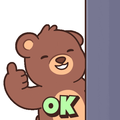 Happy Teddy Bear Sticker by BEARISH
