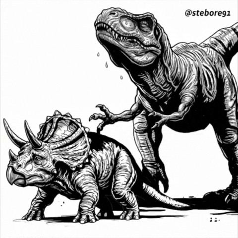 What Am I Watching T Rex GIF