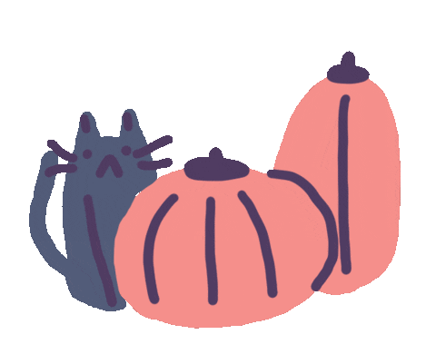 Cat Halloween Sticker by Sara Maese