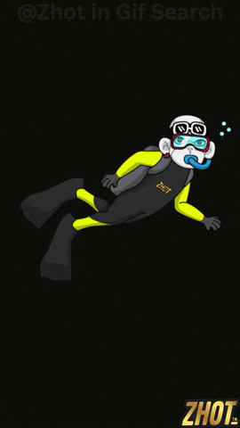 Deep Sea Swimming GIF by Zhot Shop