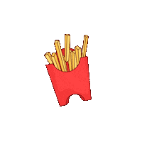nydelie food mcdonalds chips fries Sticker