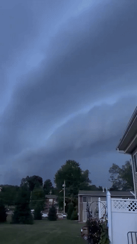 'Never Seen That Before': Woman Marvels at Shelf Cloud in New York State