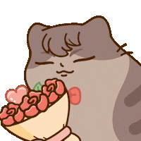 Valentines Lovecat Sticker by Bichi Mao