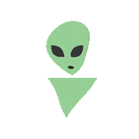heysanj alien aliens mars elon Sticker