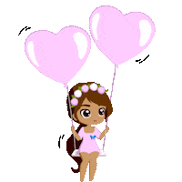 elistorycriativo girl garota balao balanco Sticker