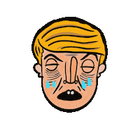 rodrigueartist baby trump cry usa Sticker