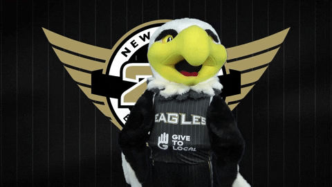 Fly Like An Eagle Dancing GIF by Newcastle Eagles