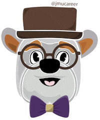 Career Center Wink Sticker by James Madison University