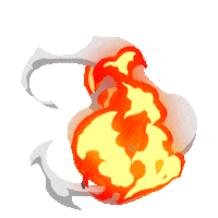 hot-chip fire spicy burning chilli Sticker