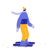winter sports animation Sticker by Lobster Studio