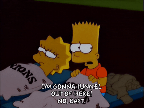 serious bart simpson GIF