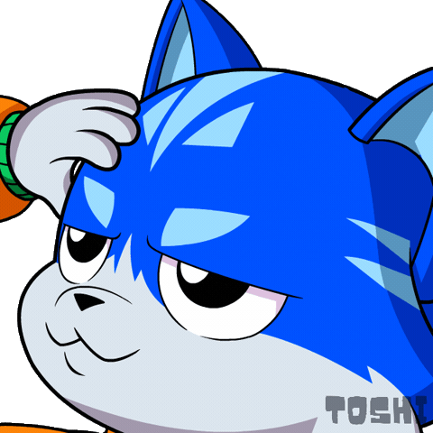 Confused Cat Sticker by Toshithecat