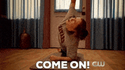 yoga come on crazy ex girlfriend rachel bloom im so good at yoga GIF