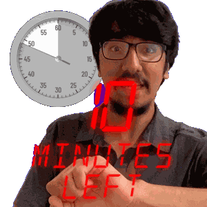 10 Minutes Sticker