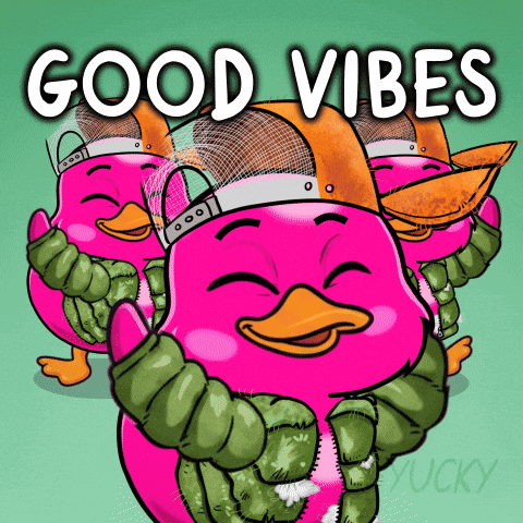 Happy Good Vibes GIF by Yucky Ducks