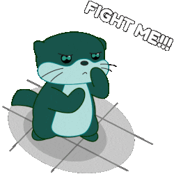 Fight Me Muay Thai Sticker by Odd Otties