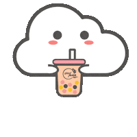 playmadeonezo boba bubbletea milk tea boba milk tea Sticker