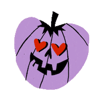 Halloween Heart Sticker by Crème Creative