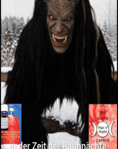 WitchesLoveSpellCometomeSpray krampus winterdämonen nikolausistodin GIF