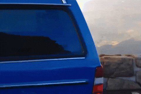 CrashlandCramer rainbow rainbows volvo rainbow car GIF
