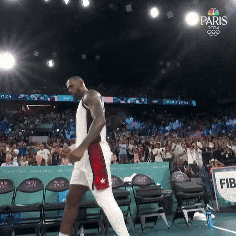 Lebron James Sport GIF by NBC Olympics