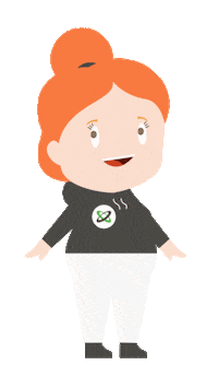 Happy Girl Sticker by Beeldprikkels