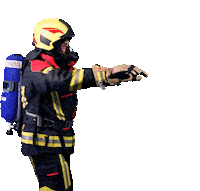 Zombie Firefighter Sticker by btl-brandschutz