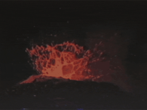 vintage erupting GIF by rotomangler