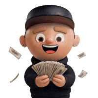 Make It Rain Money Sticker by OneFootball Heads