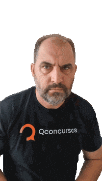 qconcursos pensativo desconfiado talvez qconcursos Sticker