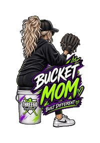 Bucketmom Sticker by Three60 Softball