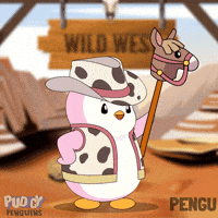 Wild West Penguin GIF by Pudgy Penguins