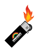 OverJam_Reggae_Festival fire light reggae dancehall Sticker