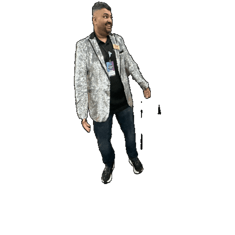 MakerFlo giphygifmaker jump hype john Sticker