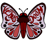 Venus Doom Moth Sticker by Sam