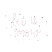 Let It Snow Christmas Sticker