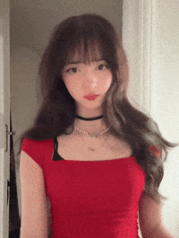 Beautiful Girl Flirting GIF