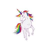 Unicorn Jednorozec Sticker by Lambda Szczecin