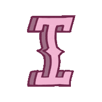 Pink Typography Sticker by Depraved Cave