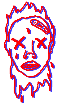 3d face Sticker by realfakerapper